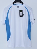 PRINCE Crew Herren Funktionsshirt, weiß/blau - Tshirt für Tennis und Sport