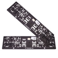 S04 FC Schalke 04 - Kennzeichenverstärker 2er Set - Nummernschild Halter