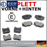 BREMSBELÄGE BREMSKLÖTZE BREMSBELAGSATZ VORNE + HINTEN MERCEDES C124 W124 W201