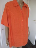 Ulla Popken zauberhafte Bluse 46/48  100% Leinen  orange