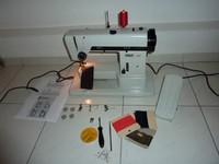 Nähmaschine Pfaff 297 mit Freiarm,  im TOP-Zustand, SeideSegel,Fein-Leder