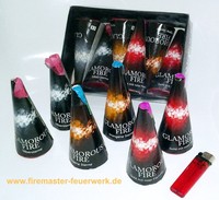 6 Glamorous Fire Vulkane - Hochzeit Geburtstag Party Knaller Feuerwerk Silvester