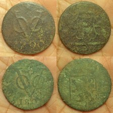 New listing
Lot of 2 coins 1700 & 1800 Old Us Coin Colonial New york penny duit Voc #Z