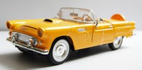 Modellauto Ford Thunderbird, gelb, Bj. 1956, Maßstab 1:24 Motormax