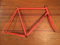 Lemond Alpe'd Huez Rennrad Fahrrad Rahmen Gabel Orange Rahmensatz 700c Groß