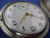 SAVONETTE TASCHENUHR 800-er SILBER um 1920