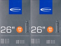 2x Schwalbe DV 13 Schlauch 26" 559 Ventil: Blitz Dunlop DV13 Dunlopventil