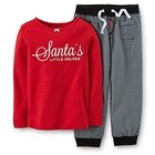 NWT NEW Carters Christmas Holiday 2 piece pajamas Santa's LITTLE HELPER Size 5