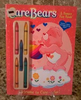 Care Bears Vintage Coloring Book MINT Unopened crayons 2004 NWT Nanco