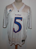 KANSAS JAYHAWKS COLLEGE FOOTBALL USA NFL Trikot NO 5 Jersey XL ADIDAS