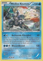 Pokemon WEIßES KYUREM Holo Rare Schicksals-Schmiede 21/124 Neu!