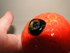 Glass Orange Faux Fruit