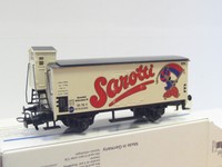 Märklin H0 gedeckter Güterwagen m. Bremserhaus Sarotti OVP (Q180)