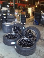 22 Zoll KT4 Racer Alufelgen für BMW X5 X6 Kompletträder mit 295 30 R22 Neuware