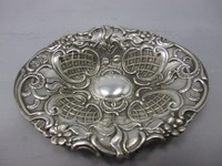  Jugendstil Dekor Praline` Schale Silber 915 punziert Spanien