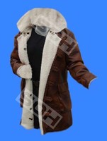 BANE THE DARK KNIGHT RISES ARTIFICIAL SHEARLING FAUX LEATHER JACKET/COAT