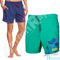 Herren PUMA Kurze Hose Fun Sommer Surfer Strand Badehose Größe