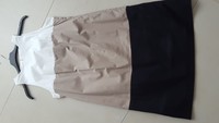 Kleid Marco Polo, schwarz-beige-weiß, Größe 38, Damen