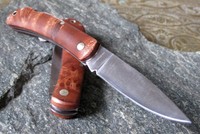 Böker Magnum Quitte Holz Sackmesser 440 Stahl Brotzeitmesser Vespermesser  