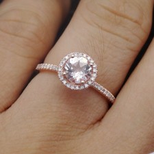 Filigree engagement rings rose gold