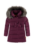 STEIFF Mini Winter Violets Daunen-Mantel brombeere Kunstpelz Gr.92 - 116 NEU