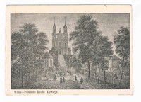 AK  1. WK. Wilna - Polnische Kirche Kalwarija -   Feldpost STOLP  5.9.16
