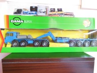 12692 @&@ Gama Faun Schwerlast-Transporter blau in OVP @&@ 