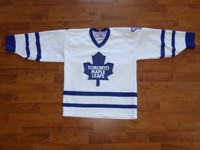 Toronto Maple Leafs JERSEY Hockey NHL CCM Sewn Logo Patch Boys L/XL TRIKOT 