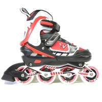 Weing Inline Skate verstellbare Kinder Inliner Skate rot Gr. 38-41 Abec 7 - LED