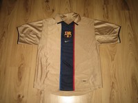 FC Barcelona Original Nike Auswärts Trikot 2001-2003 + Nr.7 Saviola Gr.M- L RAR_