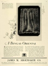 1925 Ad James M. Shoemaker Bengal-Oriental Rugs Decor - Original Advertising Hg1