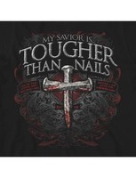 Christian Mens T-Shirt "MY SAVIOR IS TOUGHER THAN NAILS 3" by Kerusso - NEW