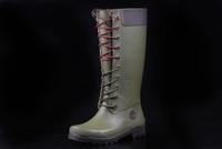 TIMBERLAND Welfleet Welly Winterstiefeln Damen Gummi Grün-Schwarz GR 35,5 - NEU