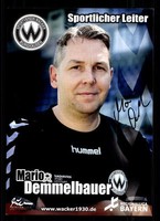 Mario  Demmelbauer Autogrammkarte Wacker Burghausen 2015-16 Original Si+A 123610