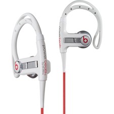 100% Authentic Beats by Dr. Dre Powerbeats Ear-Hook Headphones - White