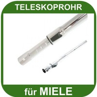 Teleskoprohr für Miele 35 mm, 2x 50 cm lang Rohr Staubsauger Staubsaugerrohr NEU