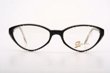 Black crystal striped Eyeglasses by Akzentoptic - Mod. Ba 114 /L5W