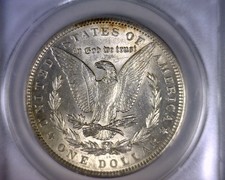 Anacs Au58 Hit List 40 Vam 28A 1889 Double Ear Morgan Silver Dollar U.S. Coin