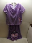 DISNEY STORE KIM POSSIBLE SET PAJAMA'S GIRLS SMALL 6/6X SLIPPERS SIZE 11/12 NWT