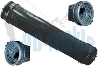 Aalrohr 76x12cm Aalkorb Aalreuse Köderfisch PVC Reuse Krebsreuse Krebskorb