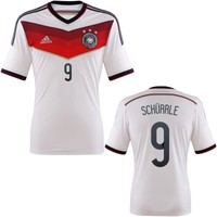 Deutschland Flock Name Nummer Set WM 2014 Home Trikot NEU Schürrle #9