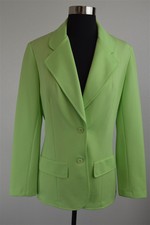 Authentic Vintage 50's Rhodes 100% Polyester Neon Green Blazer/Jacket Size M