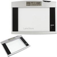 200kg/100g Personenwaage Digital Glaswaage Körperfettwaage Körperwaage BMI Waage