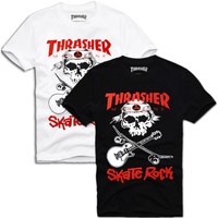 ★  THRASHER "SKATE ROCK" ORIGINAL SKATE T-SHIRT Gr.S/M/L Oldskool trasher ★