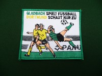 Borussia Mönchengladbach alter Anti DORTMUND Aufnäher  Kutte Old School