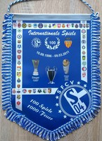 FC Schalke 04 + Riesen Wimpel + Banner + 36x28 cm + SFCV + 100 Internat. Spiele