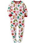 Carter's Christmas Cookies One-Piece Fleece Sleeper Pajamas Infant 18 Months NEW