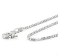Hochwertige Venezianer massive 925 Silberkette in Juweliersqualität - 45 cm lang