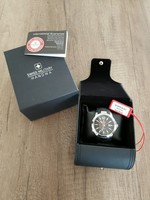 SWISS MILITARY HANOWA Herren Uhr Kautschukband schwarz silber PREDATOR S19