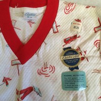 Rare Vintage NWT 1950's Carters Boy's Children's Pajamas SZ 6YR